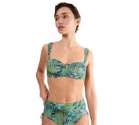 Triumph Women's O-Summer Allure DP pt Bikini Top, Green-Dark Combination, 38 / C