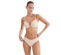 Push-up-BH TRIUMPH "Pure Micro", Damen, Gr. 90, Cup C, cameo beige, Microtouch, Obermaterial: 47% Polyamid, 35% Polyester, 18% Elasthan, Basic, BHs Push-up-BH, nahezu unsichtbar, weich, Multiway-Träge