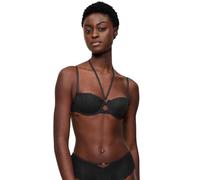 Balconette-BH TRIUMPH "That Night In Vegas", Damen, Gr. 90, Cup A, schwarz, Mesh, Obermaterial: 47% Polyester, 43% Polyamid, 10% Elasthan, BHs Balconette-BH, Komfort-Bügel, abnehmbare Träger, weich, S