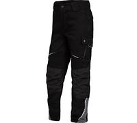 TRIUSO Flex-Line Kinder Bundhose Arbeitshose Reflex Cargohose Junior Hose (schwarz-grau, 146/152)