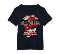 Trivium No Gods White T-Shirt, Damen Große Größen, Schwarz, 1X