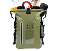 Trocken-Rucksack, wasserdicht, große Kapazität, Roll-Top-Rucksack, armee-grün, Refer to description, Unisex