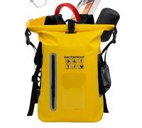 Trocken-Rucksack, wasserdicht, große Kapazität, Roll-Top-Rucksack, gelb, Refer to description, Unisex