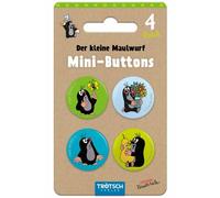 TRÖTSCH - Der kleine Maulwurf Mini-Buttons 4er Set Maulwurf Ab 3 Jahren 4251901508676