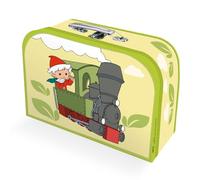 Trötsch Kinderkoffer "Sandmann" Lokomotive medium, Pappkoffer, Koffer aus Pappe, Geschenk Verpackung, Gutschein Verpackung,Spielkoffer, Metallgriff ... Kinder: 24 x 17 cm (Unser Sandmännchen)