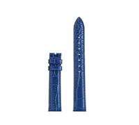 TROGPYXG 15 mm rosa, blau, grau, grün, rot, Schnellverschluss-Uhrenarmband, kompatibel mit Swarovski 5580345/3487 5580352 Damen-Armbandzubehör aus Rindsleder(Blue-NO buckle)