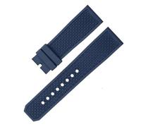 TROGPYXG Kompatibel mit Cartier Calibre Rubber Watch Strap London W7100056 WSCA. Kompatibel mit Citizen. Kompatibel mit Casio Waterproof Band(Blue without Buckle,24mm)