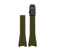 TROGPYXG Kompatibel mit Casio MRG-B2000 Sport-Gummi-Uhrenarmband MRG-G1000 MRG-G2000 Silikon-Armband mit spezieller Kerbe, wasserdichtes, weiches Band(Green-Black)