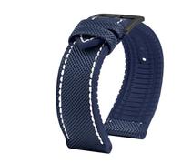 TROGPYXG Kompatibel mit Citizen Blue Angel Men Wave Uhrenarmband AT8020-54L/8020-03L/JY8078 Karbonfaser gemustertes Nlon+Gummi-Armband 22 mm 23 mm(Black Yellow,23mm)