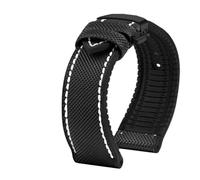 TROGPYXG Kompatibel mit Citizen Blue Angel Men Wave Uhrenarmband AT8020-54L/8020-03L/JY8078 Karbonfaser gemustertes Nlon+Gummi-Armband 22 mm 23 mm(Pink,24mm)