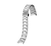TROGPYXG Kompatibel mit TISSOT 1853 Gentleman Series T127.407 .410 Edelstahl-Uhrenarmband Metallarmband for Herren 21 mm silbernes Armband