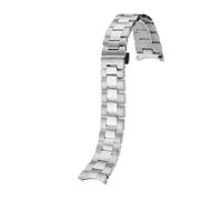 TROGPYXG Kompatibel mit TISSOT 1853 Gentleman Series T127.407 .410 Edelstahl-Uhrenarmband Metallarmband for Herren 21 mm silbernes Armband