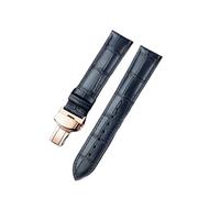 TROGPYXG Lederarmband kompatibel mit Tissot Le Locle T41 T006 PRC200 Uhr Handgelenk Gürtel Armband 1853 Armband Herren 19MM 20MM 21MM 22MM(Blue-rose,18mm)