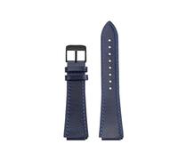 TROGPYXG Modifiziertes Lederarmband, kompatibel mit Casio Ae-1200/1300/1000 / A159 / A158. Konvexe Schnittstelle. Vintage-Lederuhrenarmband for Herren(Dark blue-Black A)