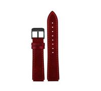 TROGPYXG Retro-Rindsleder-Armband, kompatibel mit Casio AE1200 AE1300 A158 A158W/A168/f91w AE-1200WHD/A159/A169 Herren-Vintage-Uhrenarmband(A-Red-black)