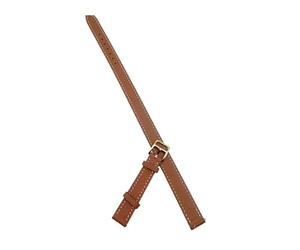 TROGPYXG Uhrenarmband aus Rindsleder, kompatibel mit HH-Uhrenarmband, Doppelkreis-Leder, weiches 16-mm-Armband, Schnellverschluss-Uhrenarmband(Brown golden)
