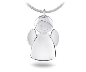 TROIKA ANGELINA - KR17-32/CH - Schlüsselanhänger - Schutzengel, Schutzengelchen - Metallguss- glänzend - verchromt - silber - TROIKA-Original