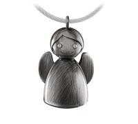 TROIKA ANGELINA -TB-KR17-32/MA - Schlüsselanhänger Schutzengel Engel Engelchen - Geschenk für Führerschein - Metallguss- matt - gebürstet - silberfarben Original