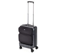 TROIKA Business-Trolley in Handgepäckgröße 18,5'', TSA-Zahlenschloss für Haupt- und Fächertasche - 36 Hours Trolley, stoßunempfindliches Polycarbonat - 47 Liter Volumen