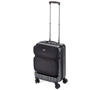TROIKA Business-Trolley in Handgepäckgröße 18,5'', TSA-Zahlenschloss für Haupt- und Fächertasche - 36 Hours Trolley, stoßunempfindliches Polycarbonat - 47 Liter Volumen