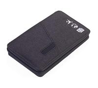 TROIKA CARGOSAFE - TRV90/DG - Reiseetui mit Reißverschluss - RFID-Ausleseschutz - 4 Kartenfächer, 2 Fächer für Tickets, Pass & Boardingkarten - Einsteckfach, Netzfach, Stiftschlaufe - TROIKA-Original