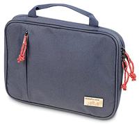 Troika Go Urban Tech Pouch Kabeltasche für Elektronikzubehör aus recyceltem Material in der Farbe Dunkelblau, Maße: 27,5cm x 20,5cm x 3cm, BGO34/DB