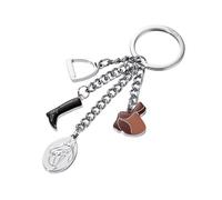 Troika KR13-17-CH - Schlüsselanhänger - Schwarz - Braun - Silber - Aluminium-Guss - Abbildung - 46 mm - 134 mm