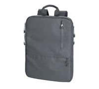 TROIKA Laptop-Rucksack Daypack Backback BLACK EXPANDABLE - mit 2 großen Fächern, erweiterbar durch zusätzlichen Reißverschluss - Polyurethan, Tarpaulin - schwarz Original