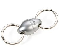 TROIKA magnetischer Schlüsselanhänger Plus Minus mit Einer Zugkraft von 2kg, Silber, KR21-12/MA handlich