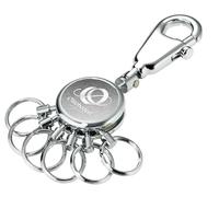 TROIKA OKTOBERFEST Schlüsselanhänger mit Karabinerhaken PATENT METAL Accessoires Oktoberfest die Wiesn Schlüsselbund mit 6 auswechselbare Ringen, Metall verchromt Original