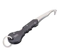 Troika Paketmesser mit kleinem Schlüsselring, 420 Edelstahl, Aluminium, matt, schwarz/silberfarben