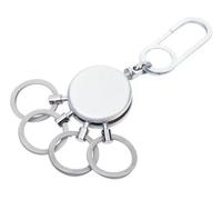 TROIKA PATENT EASY Schlüsselring Silber