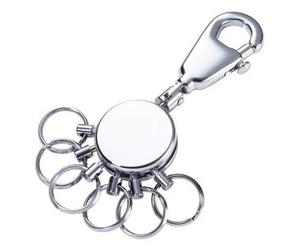 TROIKA PATENT Schlüsselring Silber