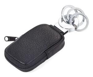 TROIKA POCKET CLICK Schlüsselring Schwarz, Silber