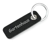 TROIKA Retrotag Gartenhaus | Schlüsselring und Anhänger im Retro Style | hochwertiger und langlebiger Schlüsselanhänger | inkl Original Keyring | in Geschenkverpackung