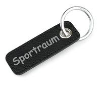 TROIKA Retrotag Sportraum | Schlüsselring und Anhänger im Retro Style | hochwertiger und langlebiger Schlüsselanhänger | inkl Original Keyring | in Geschenkverpackung