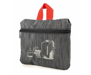 Troika Rucksack Roll Top faltbar dunkelgrau/rot