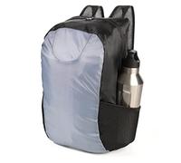 Troika Ruckzuck Faltbarer Rucksack aus Polyester in der Farbe Schwarz-Grau, RUC04/GY