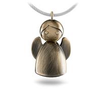 TROIKA Angelina - KR17-32/AB - Schlüsselanhänger Schutzengel - Metallguss- matt - gebürstet - antikgold - TROIKA-Original