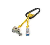 Schlüsselanhänger CAMPING mit Karabiner + Charms