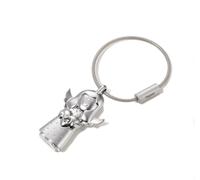 TROIKA Schlüsselanhänger - Engel mit Herz in silber mit echten Swarovski