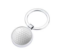 TROIKA Schlüsselanhänger GOLF aus Metallguss verchromt stabiler Schlüsselanhänger ideal für Alltag, Sporttasche oder als Geschenk für Golfbegeisterte