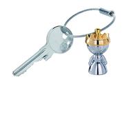 TROIKA Schlüsselanhänger LITTLE QUEEN - KR9-37/CH - Königin - goldene Krone - Queen, Hoheit, Majestät - Prinzessin - Metall glänzend - das Original von TROIKA