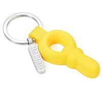 Troika Schlüsselanhänger mit Haribo Schnuller Anhänger aus Metall und PVC in der Farbe Silber-Gelb, HB-K04/YE