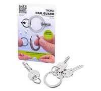 Troika Schlüsselanhänger Nail Guard poliert matt silberfarben