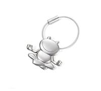 TROIKA Schlüsselanhänger ,OHMM" - KR11-32/MA - Schlüsselanhänger mit meditierendem Frosch - das Original von TROIKA