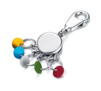 Troika Schlüsselanhänger, rund, mehrfarbig