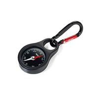 TROIKA WEGWEISER - NG-COS10/BK - Schlüsselanhänger mit Kompass - Navigieren, Koordinieren, Himmelsrichtung - Karabinerhaken - PVC/Acryl/ABS/Aluminium - TROIKA-Original