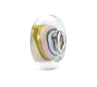 Trollbeads Damen-Bead 925 Silber Glas Perle Mehrfarbig - TGLBE-10409