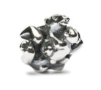 Trollbeads Damen-Bead Eisbär mit Baby 925 Sterling Silber TAGBE-30043